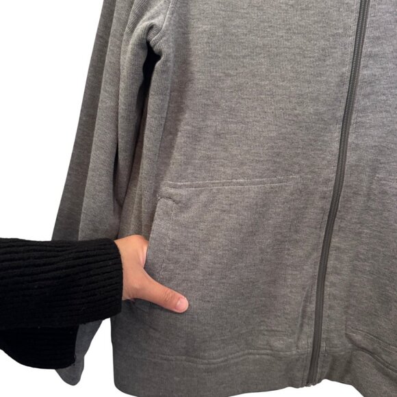 Marvin Richards grey mock neck full zip up jacket size S - Picture 4 of 9